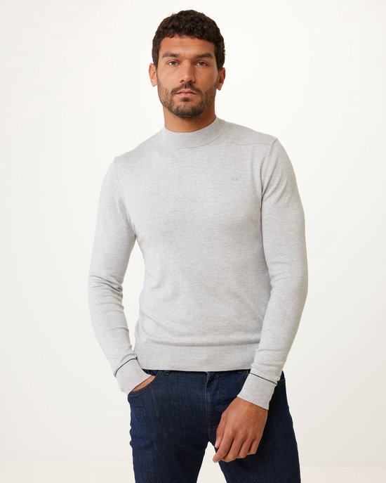 Turle Neck Sweater Mannen - Grijs - Maat XL