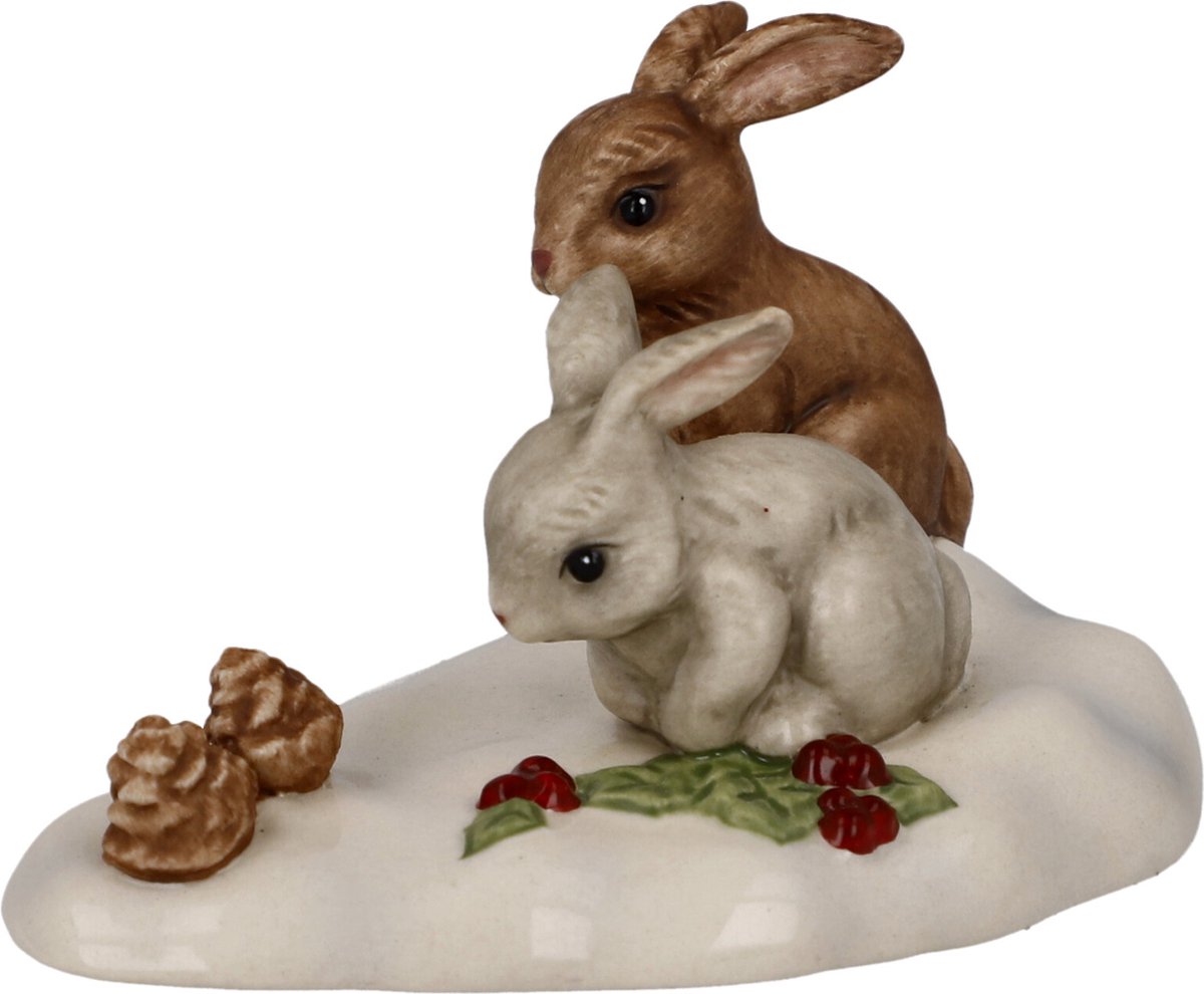 Figurine Goebel En Faïence 'Brouette Forêt D'Hiver' - Décoration De Noël, H 10 Cm