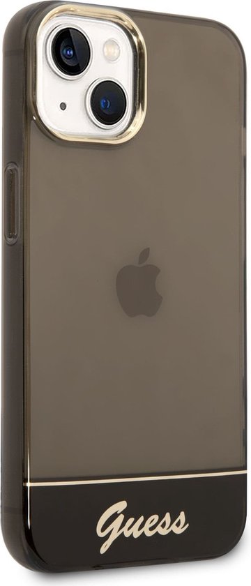 Étui arrière translucide Guess pour Apple iPhone 14 Plus (6,7") - Zwart