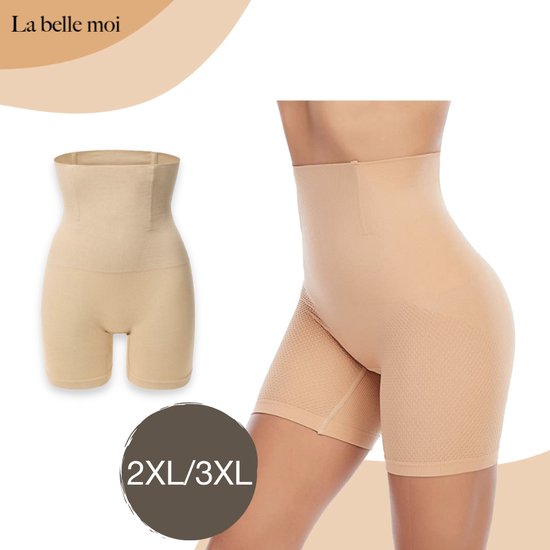 La Belle Moi – Corrigerend broekje – 2XL/3XL – Nude beige – Shapwear dames – Sterk corrigerend - Shapewear broekje – Shapewear buik dames – Butt lifter - Body shaper vrouwen