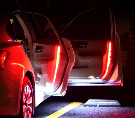 Jeu de 2 bandes LED lumière du jour pour voiture - pour 2 phares - couleur  blanc à jaune