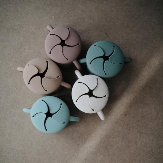 Mushie - Siliconen Snack Cup - Snackcups - Tradewinds van Mushie — afbeelding 4
