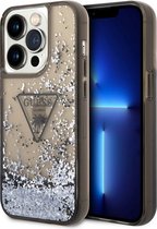 Coque Arrière Triangle Glitter Liquides Guess pour Apple iPhone 14 Pro (6.1") - Zwart/ Blauw