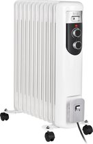 Teesa - Radiateur électrique à huile 2500 W (11 pales) Radiateur avec thermostat - 3 niveaux de chauffe
