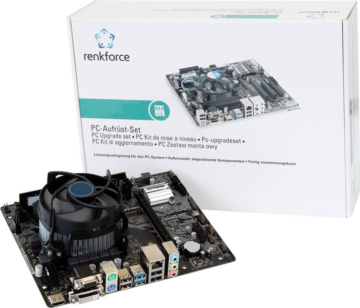 Renkforce PC tuning kit Intel® Pentium® Gold G6405 (2 x 4.1 GHz) 8 GB Micro-ATX