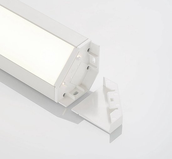 Arcchio - kastverlichting - 1licht - aluminium, polycarbonaat - H: 7 cm - wit - Inclusief lichtbron