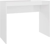vidaXL Bureau 90x40x72 cm bewerkt hout hoogglans wit vidaXL Bureau 90x40x72 cm bewerkt hout hoogglans wit