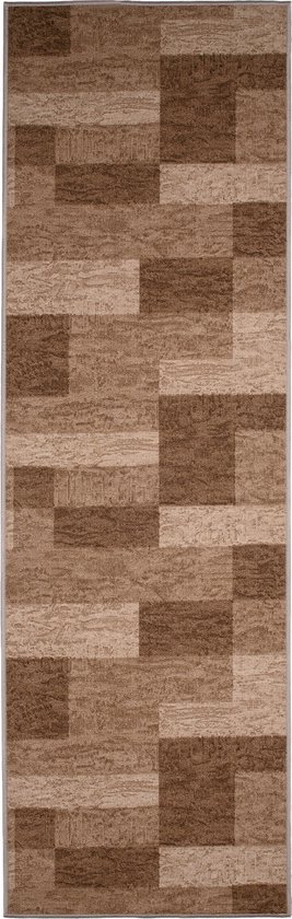 Tapiso Tapis en Caoutchouc Antidérapant en Caoutchouc Brun Couloir Salon Tapis en Caoutchouc Taille - 100x1050