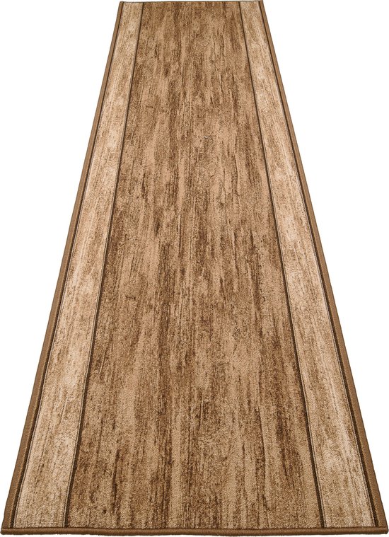 Tapiso Anti Slip Rubber Mat Beige Brown Corridor Rubber Mat Carpet Size- 100x500