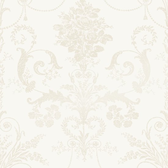 Laura Ashley - Papier peint intissé - Josette White - Papier peint non tissé