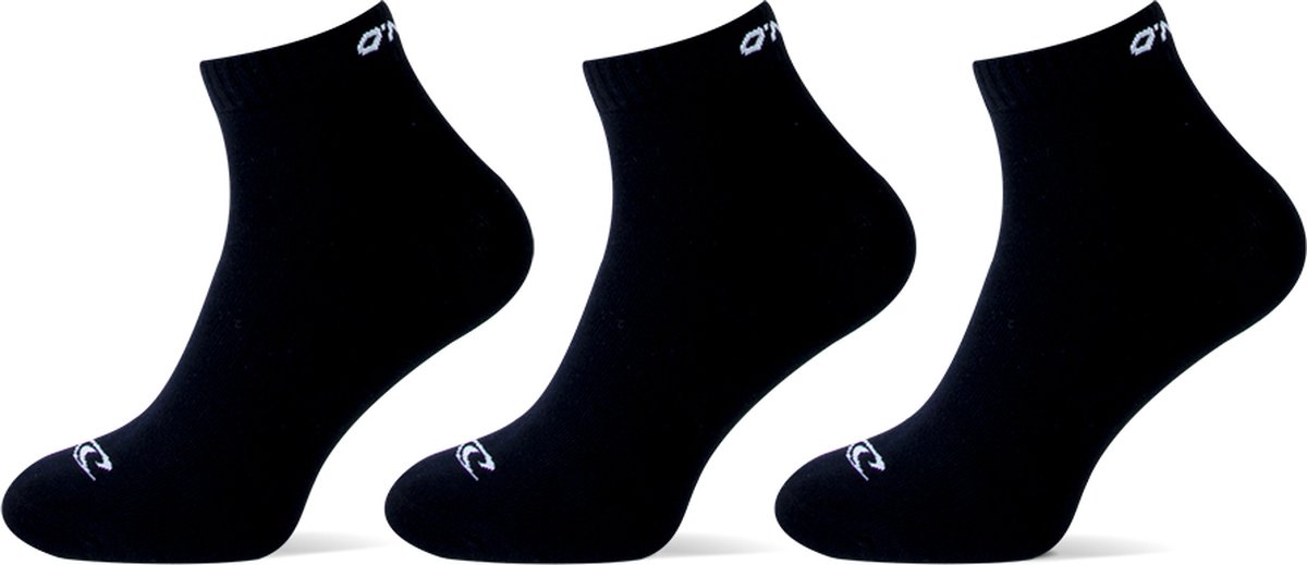 3-Pack O’Neill quarter sportsokken unisex 759003-6969 Zwart