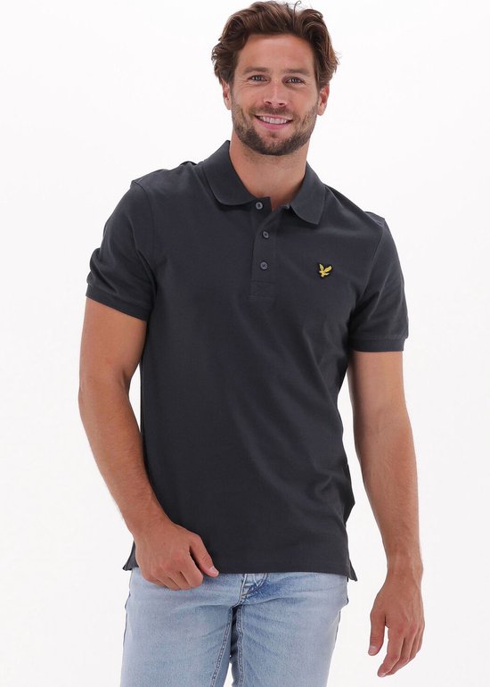 Lyle & Scott Polos & T-shirts Homme Polo uni - Grijs - Taille XS