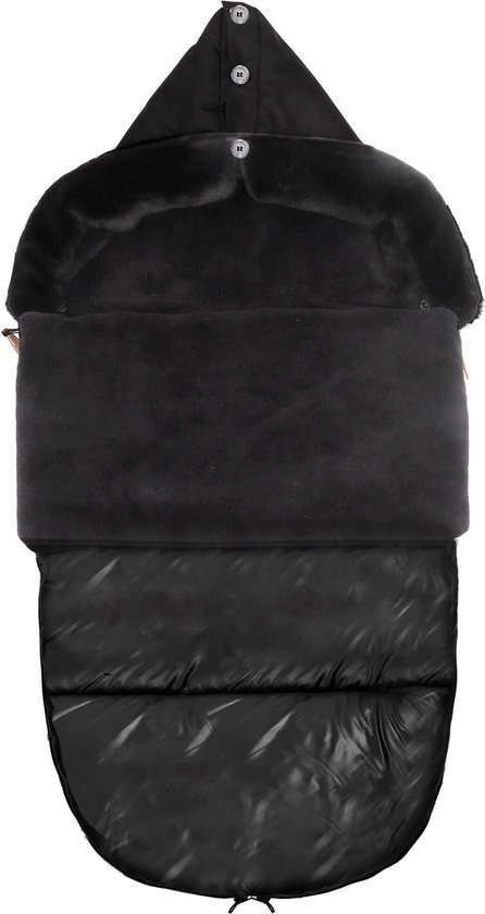 Bambiniwelt Universele wintervoetenzak (90 cm of 108 cm), ook geschikt voor reiswieg, kinderwagen, buggy, van wol in uildesign (108 cm, 9