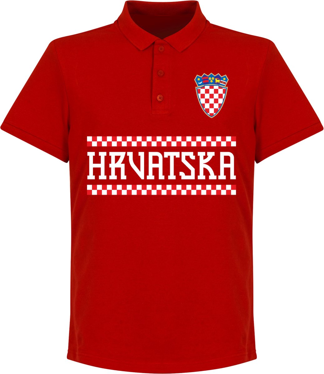 Kroatië Team Polo - Rood - XL