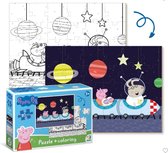 DODO Toys - Peppa Pig Puzzel 2-in-1 - 30 stukjes - 20x27 cm - Peppa Pig kleurboek puzzel - speelgoed 3+ - Kinderpuzzel 3 jaar
