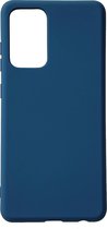 Casemania Hoesje Geschikt voor Samsung Galaxy A52 & A52S Donker Blauw - Extra Stevig Siliconen Back Cover