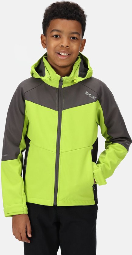 De Regatta Eastcott Ii Fleece Met Volledige Rits - Kinderen - Waterdicht - Ademend - Neon Groen