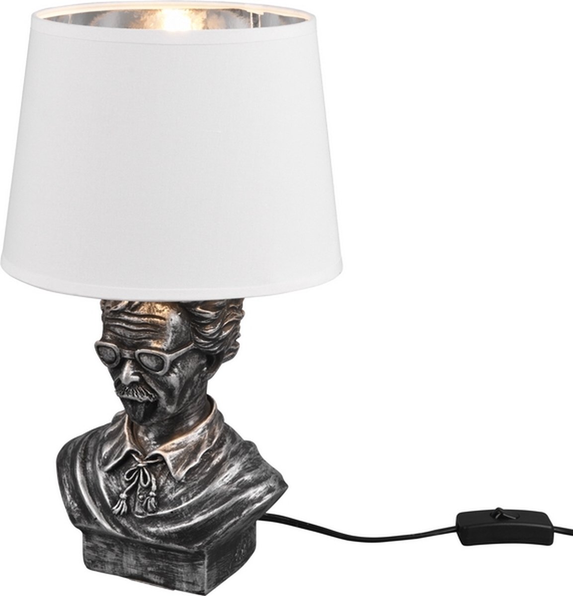 Trio Albert - Tafellamp - Wit;Zilver