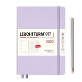 Leuchtturm1917 - agenda - 2023 - weekplanner + notities - 12 maanden - a5 - 14,5 x 21 cm - hardcover - lila Overig - Overig