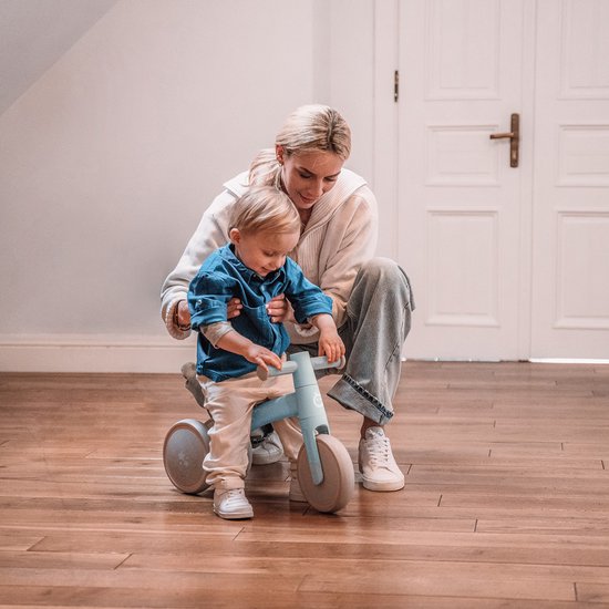 MoMi Bicicleta Infantil Tedi niños (máx. Peso Corporal: 25 kg), Mini Triciclo con Ruedas de plástico a Prueba de pinchazos, Marco de Metal Ligero – 1,2 kg, Bebés Unisex, Azul