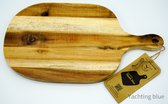 Borrelplank - serveerplank - houten plank - 32 x 1,5 cm - decoratief - kado man - kado vrouw -