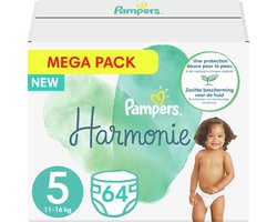 Pampers Harmonie luiers - Maat 5 - Mega Pack - 64 luiers