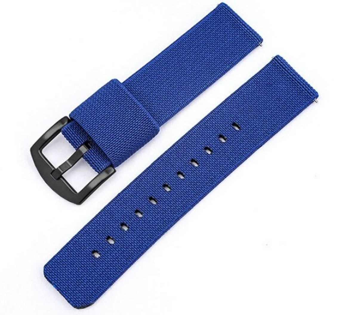 Nato Nylon Horloge Band - Blauw - Universele band - 20 mm - I-deLuxe verpakking