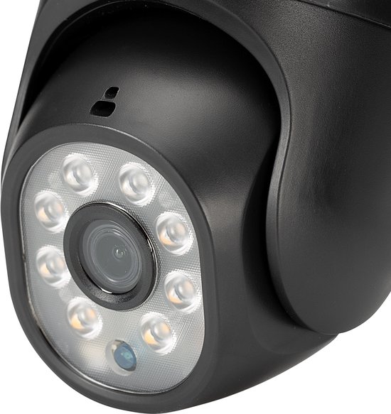 SEC24 CAM216Z Dome Camera zwart - IP Camera draai- en kantelbaar voor buiten - FHD 1080P - Kleuren nachtzicht van SEC24 — afbeelding 4