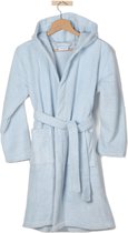 Casilin Teddy - Kinder badjas met capuchon - Warm en zacht - Maat 134/140- Licht blauw