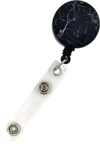 Moodadventures - porte-badge Black Marble - imprimé marbre - porte-cartes