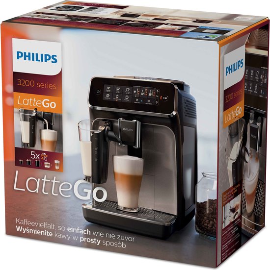 Philips LatteGo 3200 series EP3246/70 - Espressomachines - Zwart/Zilver |  bol.com