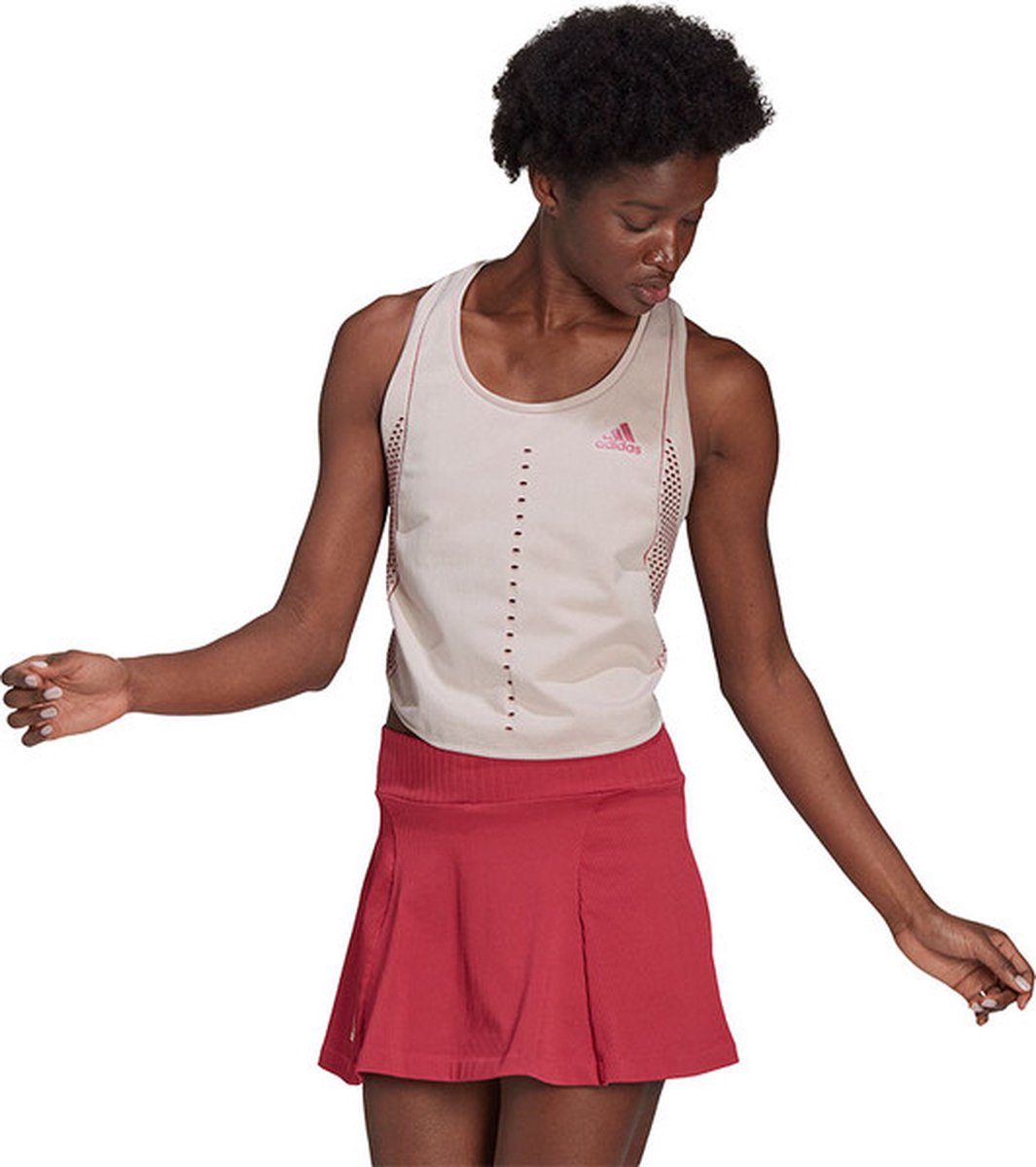 adidas Tennis Primeknit Primeblue Tank sportshirts – Vrouwen Wit