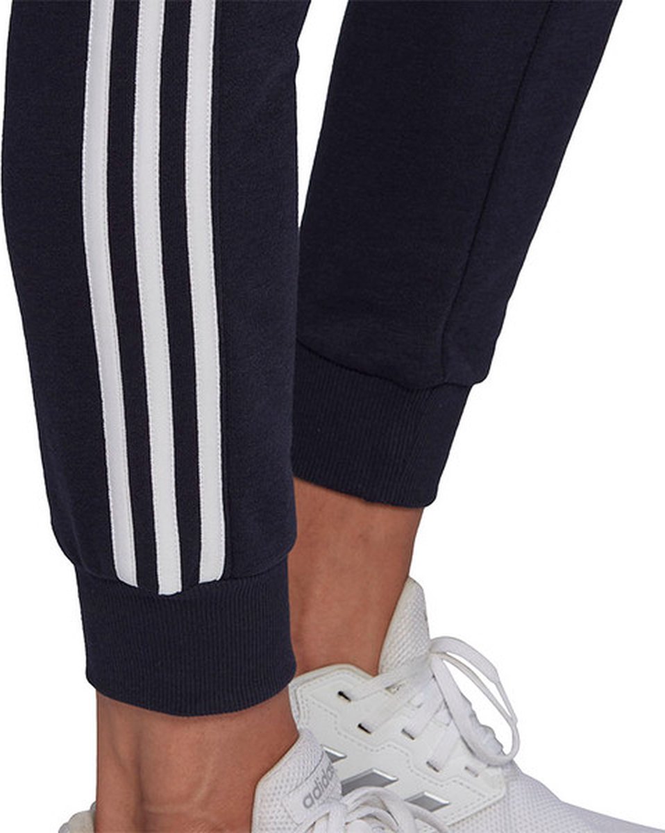 Pantalon Jogging Femme A Bandes 3 Stripes French Terry GM8735 Gris Chiné