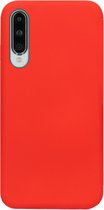 ADEL Siliconen Back Cover Softcase Hoesje Geschikt voor Y9s/ Huawei P Smart Pro - Rood
