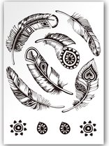 GlittersXL - Temporary Tattoo Veren (11x8cm) [Neptattoo - Tijdelijke tatoeage - Nep Fake Tattoos - Water overdraagbare festival sticker henna outfit tattoo - Glitter tattoo - Volwassenen Kinderen Jongen Meisje]