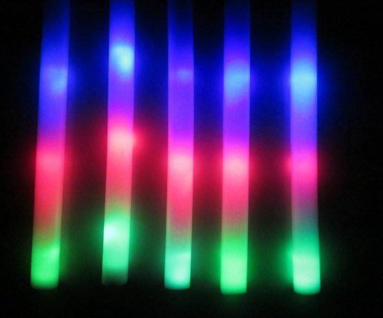 Lichtgevende LED Staaf - Foam Stick met Lichtjes - RGB