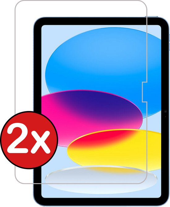 Screenprotector Geschikt voor iPad 2022 Screenprotector Tempered Glass Screen Protector Gehard Glas - Screenprotector Geschikt voor iPad 10 Screenprotector Glas - 2 PACK