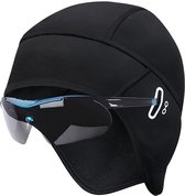 Fietsmuts - Wintermuts - voor Fiets - voor Heren Dames Helmvoering Hoed - One Size - Zwart