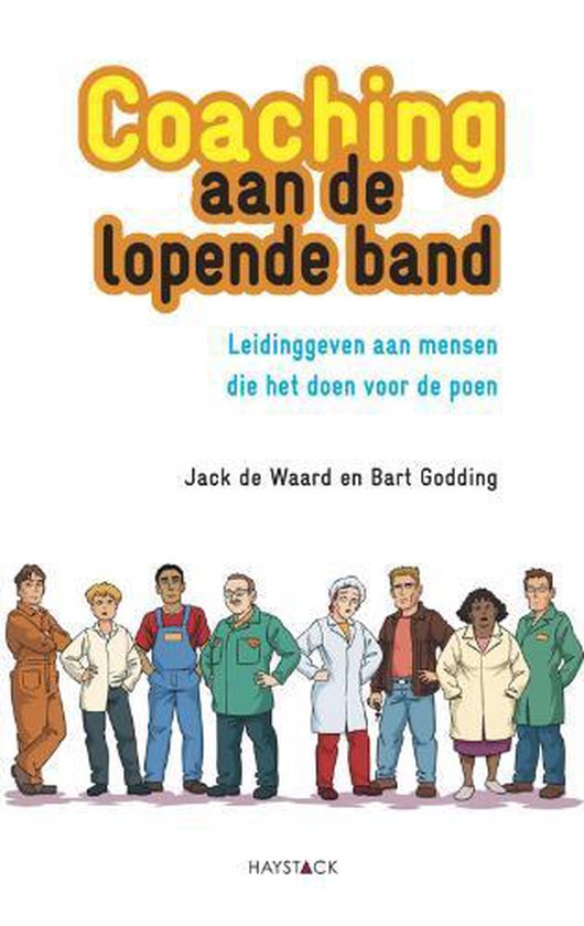 Cover van het boek 'Coaching aan de lopende band' van J. de Waard en B. Godding