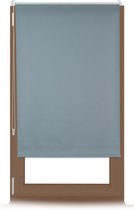 Relaxdays Store à enrouleur occultant gris - store à enrouleur thermique sans perçage - mécanisme à tirer 70x160cm