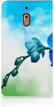 Coque Nokia 2.1 2018 Standcase Design Orchid Blauw