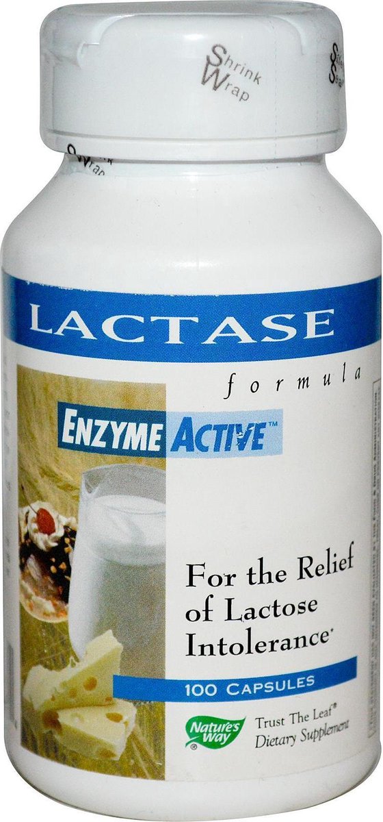 Lactase formule EnzymeActive (100 Capsules) Nature's Way