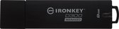 Kingston Technology IronKey D300 USB flash drive 128 GB USB Type-A 3.2 Gen 1 (3.1 Gen 1) Zwart