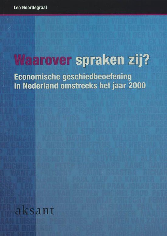Cover van het boek 'Waarover spraken zij ? / druk 1'