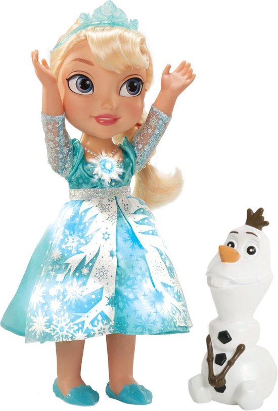 eindpunt Formulering Nuchter Frozen Zingende Elsa in de sneeuw - Speelfiguur | bol.com
