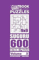 Giant Book of Logic Puzzles - Suguru 600 Extreme Puzzles (Volume 5)