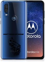 Motorola One Vision Silicone-hoesje Gun DTMP