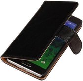 PU Leder Zwart Samsung Galaxy Core Plus Book/Wallet Case/Cover Hoesje