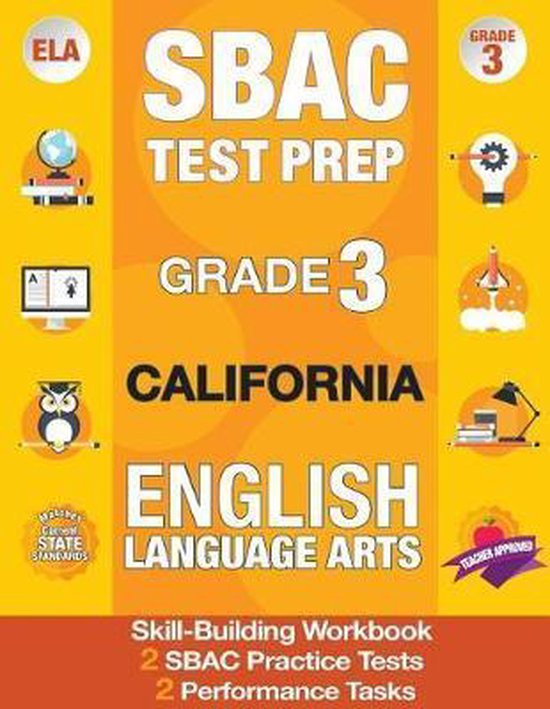 Sbac Test Prep Grade 3 California English Language Arts - cover