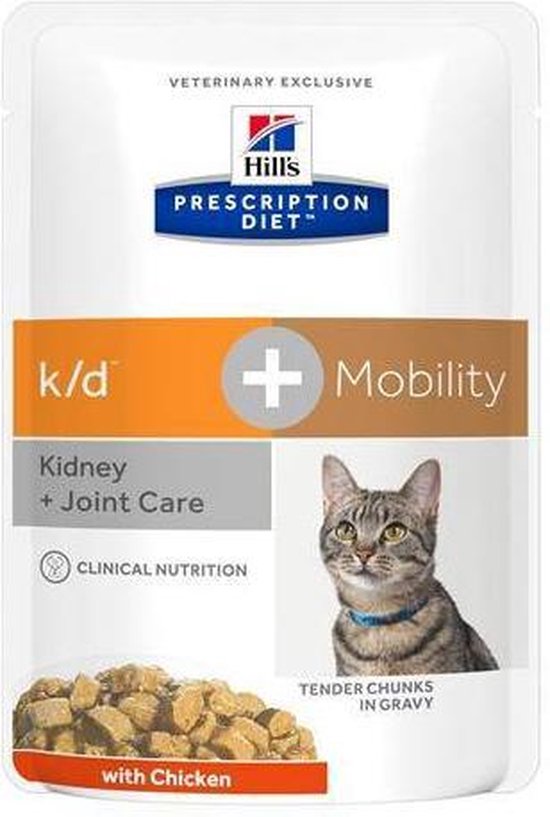 Hill's feline k/d+mobility kattenvoer 12x85 gr